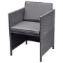 8 Seater Grey Rattan Cube Garden Dining Set with Matching Parasol