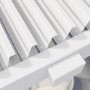 3 x 3m Heavy Duty Aluminium White Louvred Pergola & 2 Textilene Side Panels