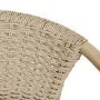 6 Seater Wood Effect Garden Dining Set with Rattan Chairs