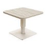 7 Seater Beige Aluminium Corner Garden Dining Set with Height Adjustable Table