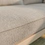5 Seater Beige Aluminium Garden Corner Sofa Set with Matching Coffee Table