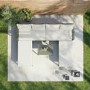 4 Seater Green Modular Stackable Garden Sofa with Waterproof Cover