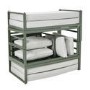 4 Seater Green Modular Stackable Garden Sofa with Waterproof Cover