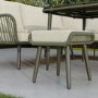 7 Seater Green Rope Effect Garden Corner Sofa & Dining Table Set