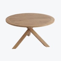 4 Seater Teak Round Outdoor Dining Table