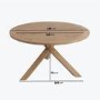 4 Seater Teak Round Outdoor Dining Table