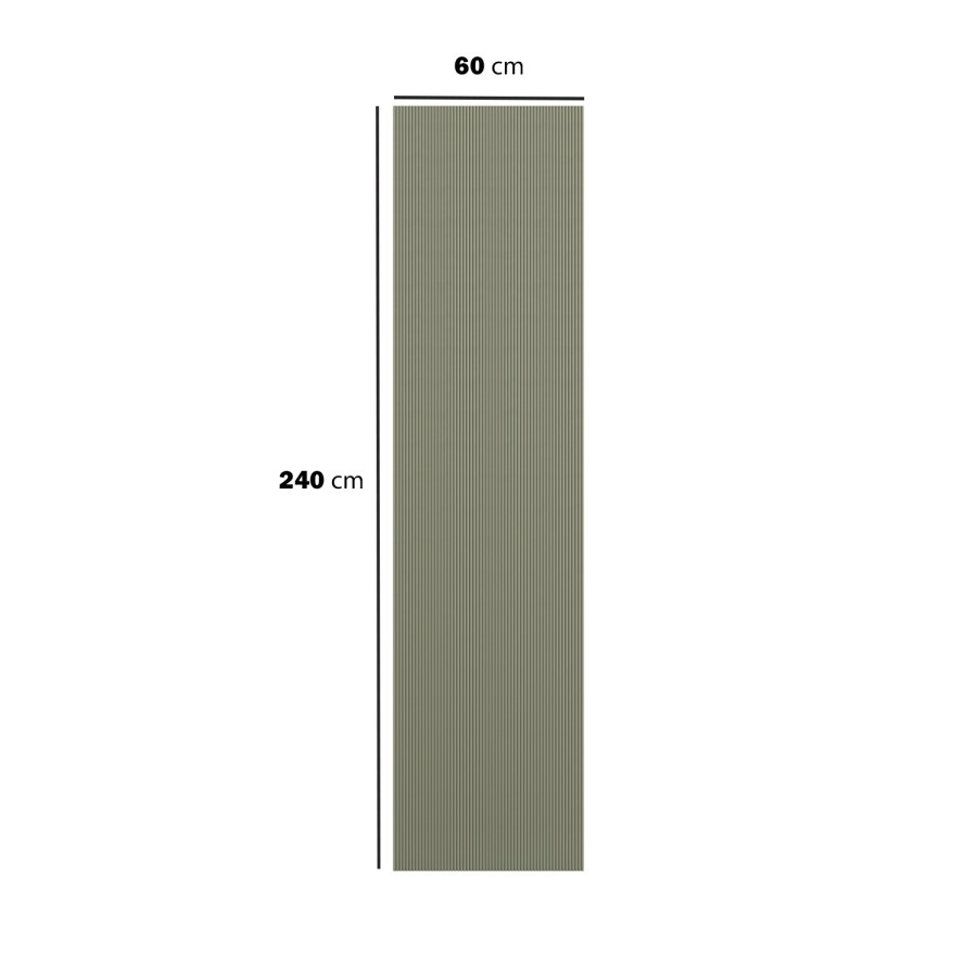 Paintable Mini Fluted Wall Panel - 240cm x 60cm - Delamere