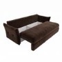 3 Seater Pull-Out Sofa Bed with Storage in Chocolate Brown Velvet - Gaia