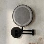 Round Black Magnifying Makeup Bathroom Mirror with Lights 200mm - Gemini