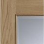 Internal Oak Half-Glazed Door with Clear Bevelled Glass - Unfinished - 1981 x 838 x 35mm - Andria - XL Joinery