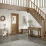 GRADE A1 - Internal Oak Half-Glazed Door with Clear Bevelled Glass - Unfinished - 1981 x 762 x 35mm - Calabria - XL Joinery
