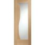 Internal Oak Fully-Glazed Door with Clear Glass - Unfinished - 1981 x 686 x 35mm - Emilia Essential - XL Joinery