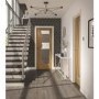 Internal Oak Fully-Glazed Door with Clear Glass - Unfinished - 1981 x 686 x 35mm - Emilia Essential - XL Joinery
