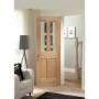 Internal Oak Malton Shaker Door with Clear Glass - Pre-Finished - 1981 x 762 x 35mm - Victoria - XL Joinery