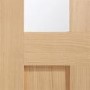 Internal Oak Malton Shaker Door with Clear Glass - Pre-Finished - 1981 x 762 x 35mm - Victoria - XL Joinery
