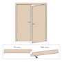 Internal Oak Glazed Rebated French Doors with Clear Glass - Unfinished - 1981 x 1524 x 40mm - Worcester - XL Joinery