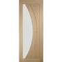 Internal Oak Glazed FD30 Fire Door with Clear Glass - Unfinished - 1981 x 838 x 44mm - Salerno - XL Joinery