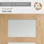 Internal Oak Glazed 4-Panel Shaker FD30 Fire Door with Clear Glass - Unfinished - 1981 x 686 x 44mm - 4 Light - XL Joinery