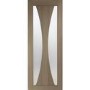 Internal Oak Glazed Door with Frosted Glass - Unfinished - 1981 x 838 x 35mm - Verona - XL Joinery