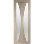 Internal Oak Glazed Door with Frosted Glass - Unfinished - 1981 x 838 x 35mm - Verona - XL Joinery