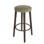 Sage Green Velvet Kitchen Counter Bar Stool with Walnut Legs - Gatsby
