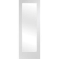 Internal White Primed Fully-Glazed Door with Clear Glass - 1981 x 762 x 35mm - Pattern 10 - XL Joinery