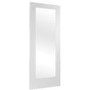 Internal White Primed Fully-Glazed Door with Clear Glass - 1981 x 762 x 35mm - Pattern 10 - XL Joinery