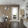 Internal White Primed Fully-Glazed Door with Clear Glass - 1981 x 762 x 35mm - Pattern 10 - XL Joinery