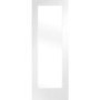 Internal White Primed Fully-Glazed FD30 Fire Door with Clear Glass - 1981 x 838 x 44mm - Pattern 10 - XL Joinery