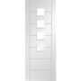 Internal White Primed Glazed 4-Light Door with Frosted Glass - 1981 x 686 x 35mm - Palermo - XL Joinery