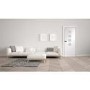 Internal White Primed Glazed 4-Light Door with Frosted Glass - 1981 x 686 x 35mm - Palermo - XL Joinery