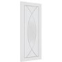 Internal White Primed Glazed Door with Clear Glass - 1981 x 762 x 35mm - Pesaro - XL Joinery