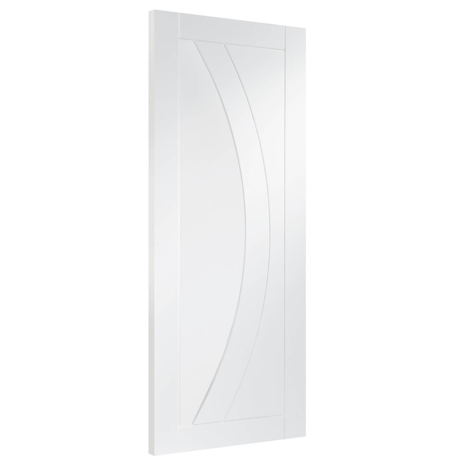 Internal White Primed Glazed FD30 Fire Door with Clear Glass - 1981 x 686 x 44mm - Salerno - XL Joinery