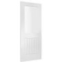 Internal White Primed Half-Glazed Cottage Door with Clear Glass - 1981 x 762 x 35mm - Suffolk - XL Joinery