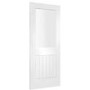 Internal White Primed Half-Glazed Cottage FD30 Fire Door with Clear Glass - 1981 x 838 x 44mm - Suffolk - XL Joinery