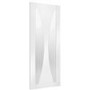 Internal White Primed Glazed Door with Clear Glass - 1981 x 838 x 35mm - Verona - XL Joinery