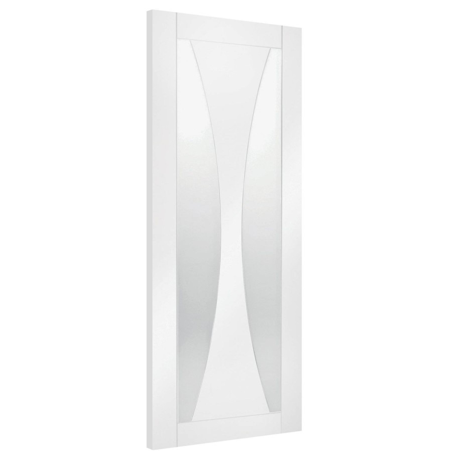 Internal White Primed Glazed Door with Clear Glass - 1981 x 838 x 35mm - Verona - XL Joinery