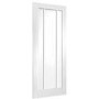 Internal White Primed Glazed 3-Panel FD30 Fire Door with Clear Glass - 1981 x 762 x 44mm - Worcester - XL Joinery