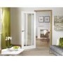 Internal White Primed Glazed 3-Panel FD30 Fire Door with Clear Glass - 1981 x 838 x 44mm - Worcester - XL Joinery
