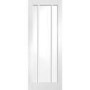 Internal White Primed Glazed 3-Panel FD30 Fire Door with Clear Glass - 2040 x 726 x 44mm - Worcester - XL Joinery
