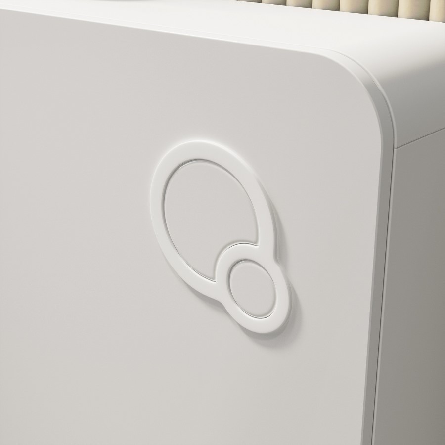 White Glass Cabinet with Cistern & Pneumatic Dual Flush Button for Back to Wall Toilets - Hako