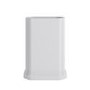 Matt White Oval Stone Resin Freestanding Pedestal Basin with Waste 660mm - Harley