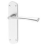 Internal Silver Satin Chrome Lever Door Handle with Latch and Hinges Pack - 65mm Latch - Havel - XL Joinery