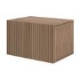 ALMOST PERFECT - Walnut Ribbed Tv Unit 60cm - Hazel