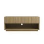 Small Oak Ribbed TV Stand with Storage - TV's up to 55" - Hazel