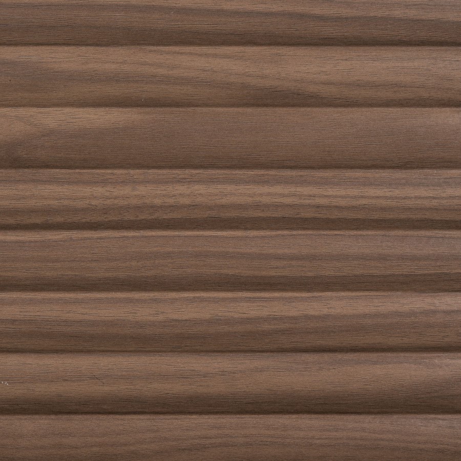 Small Walnut Ribbed TV Stand with Storage - TV's up to 55" - Hazel
