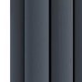 Sorrento Anthracite Horizontal Oval Designer Radiator 600x1593mm Double Panel 6478 BTU