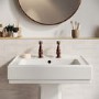Brushed Bronze Basin Pillar Taps - Helston