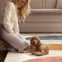 Washable Multi-Coloured Geometric Runner Rug - 220 x 75 cm - Eclipse - Origins
