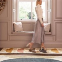 Washable Multi-Coloured Geometric Rug - 230 x 160 cm - Eclipse - Origins